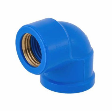 JOELHO SOLDÁVEL AZUL ROSCA LATÃO 20 MM X 1/2 - AMANCO 