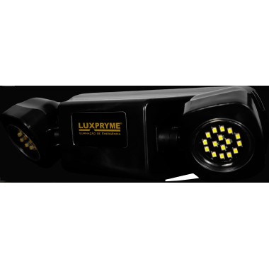LUMINARIA DE EMERGENCIA MINI BLOCO 1200 BASIC BLACK - MBB-1200 BLK AUT.2.5/H - Garantia 01 Ano