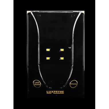 LUMINARIA COMPACTA 200 LUMENS PREMIUM BLACK COM CABO - LCAC-200 BLK AUT.2/H - Garantia 03 Ano 