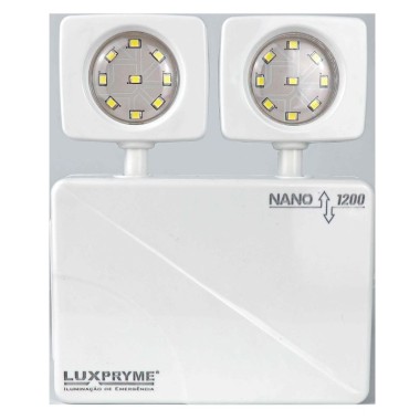LUMINARIA DE EMERGÊNCIA NANO BLOCO 1200 BASIC - NANO-1200 AUT.2.5/H - Garantia 01 Ano  